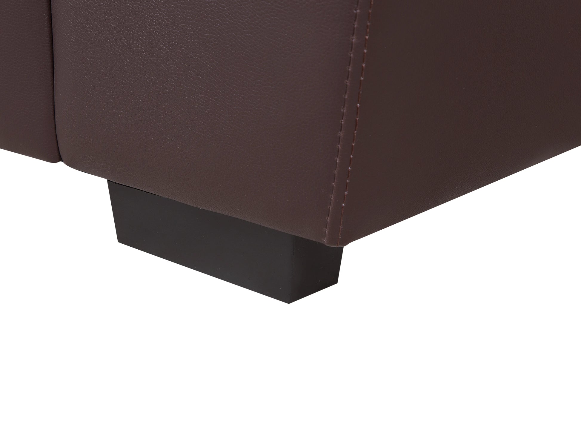  Sofa 2 Seater VOGAR Faux Leather Dark Brown