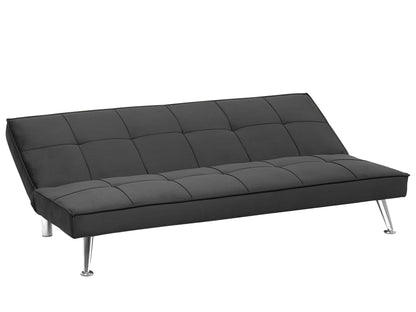  Sofa Bed 3 Seater HASLE Fabric Grey