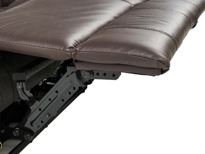  Manual Recliner Sofa 3 Seater BERGEN Faux Leather Brown
