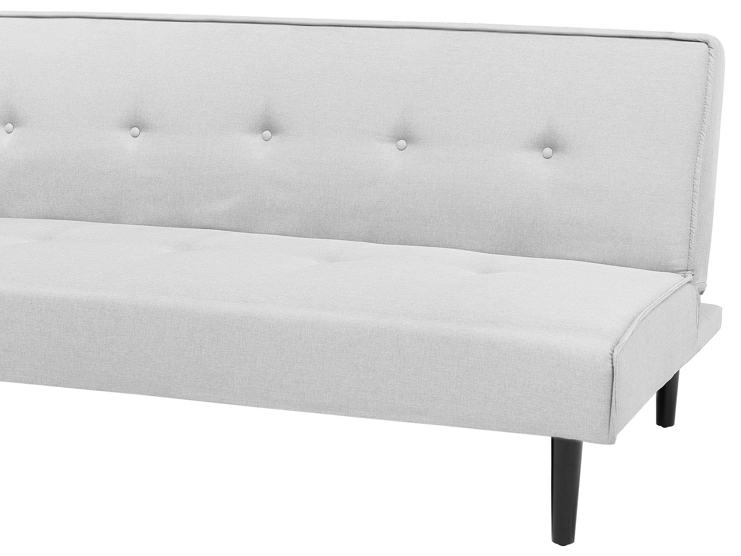  Sofa Bed 3 Seater VISBY Fabric Light Grey