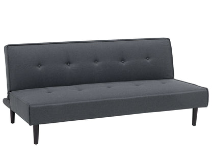  Sofa Bed 3 Seater VISBY Fabric Dark Grey