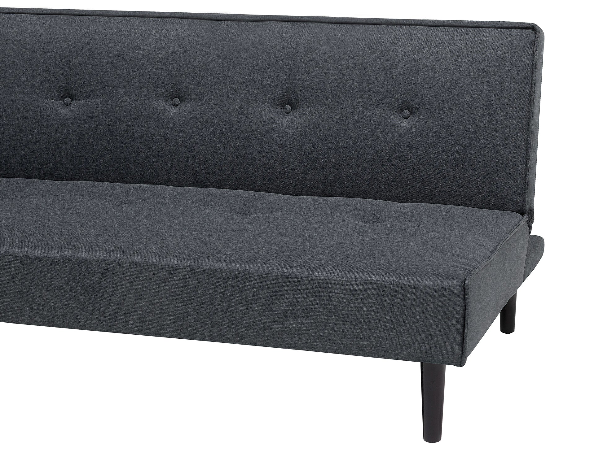  Sofa Bed 3 Seater VISBY Fabric Dark Grey
