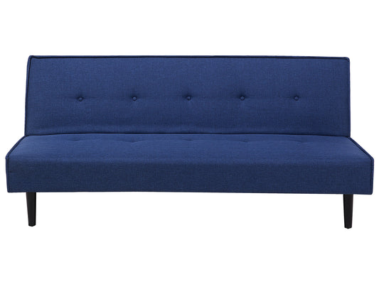  Sofa Bed 3 Seater VISBY Fabric Navy Blue