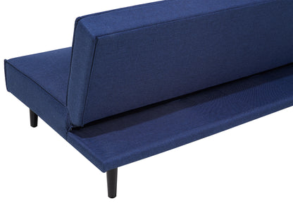 Sofa Bed 3 Seater VISBY Fabric Navy Blue