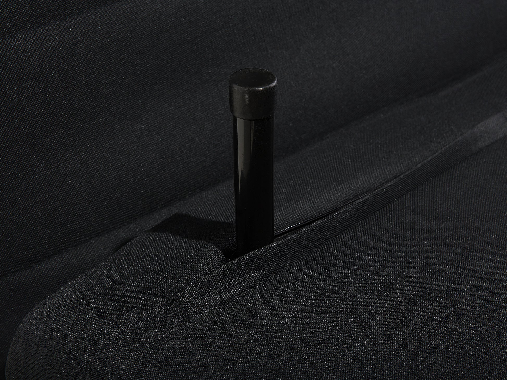  Single Sofa Bed SETTEN Fabric Black