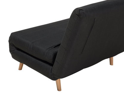  Single Sofa Bed SETTEN Fabric Black