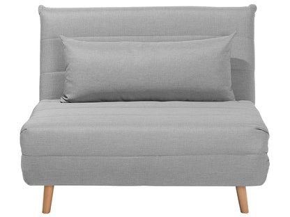  Single Sofa Bed SETTEN Fabric Light Grey