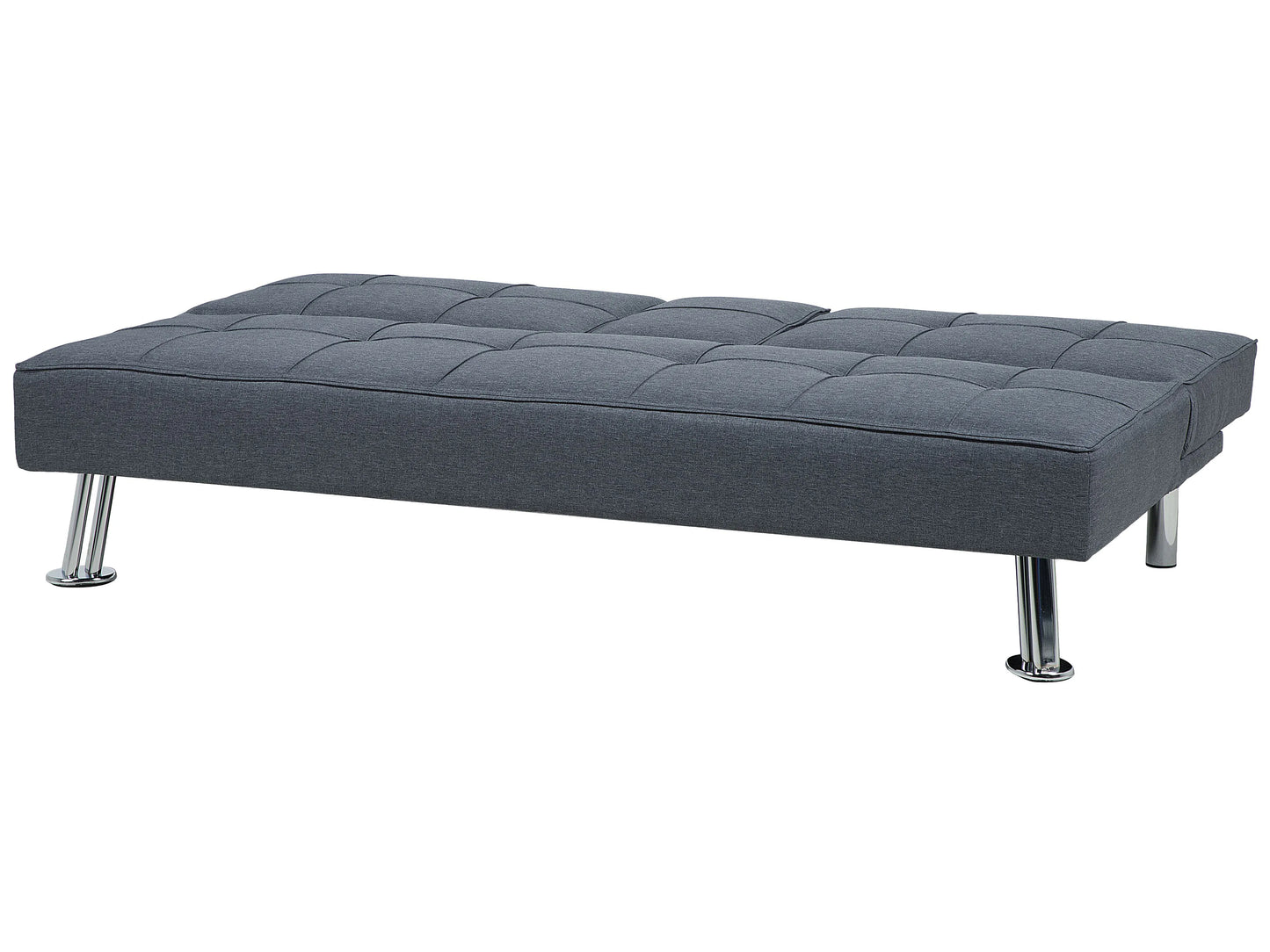 Sofa Bed 3 Seater ROXEN Fabric Dark Grey
