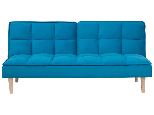  Sofa Bed 3 Seater SILJAN Fabric Sea Blue
