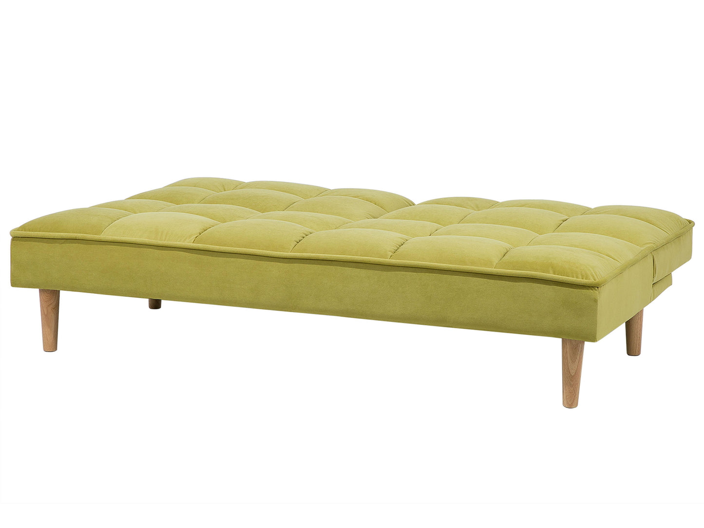  Sofa Bed 3 Seater SILJAN Fabric Olive Green
