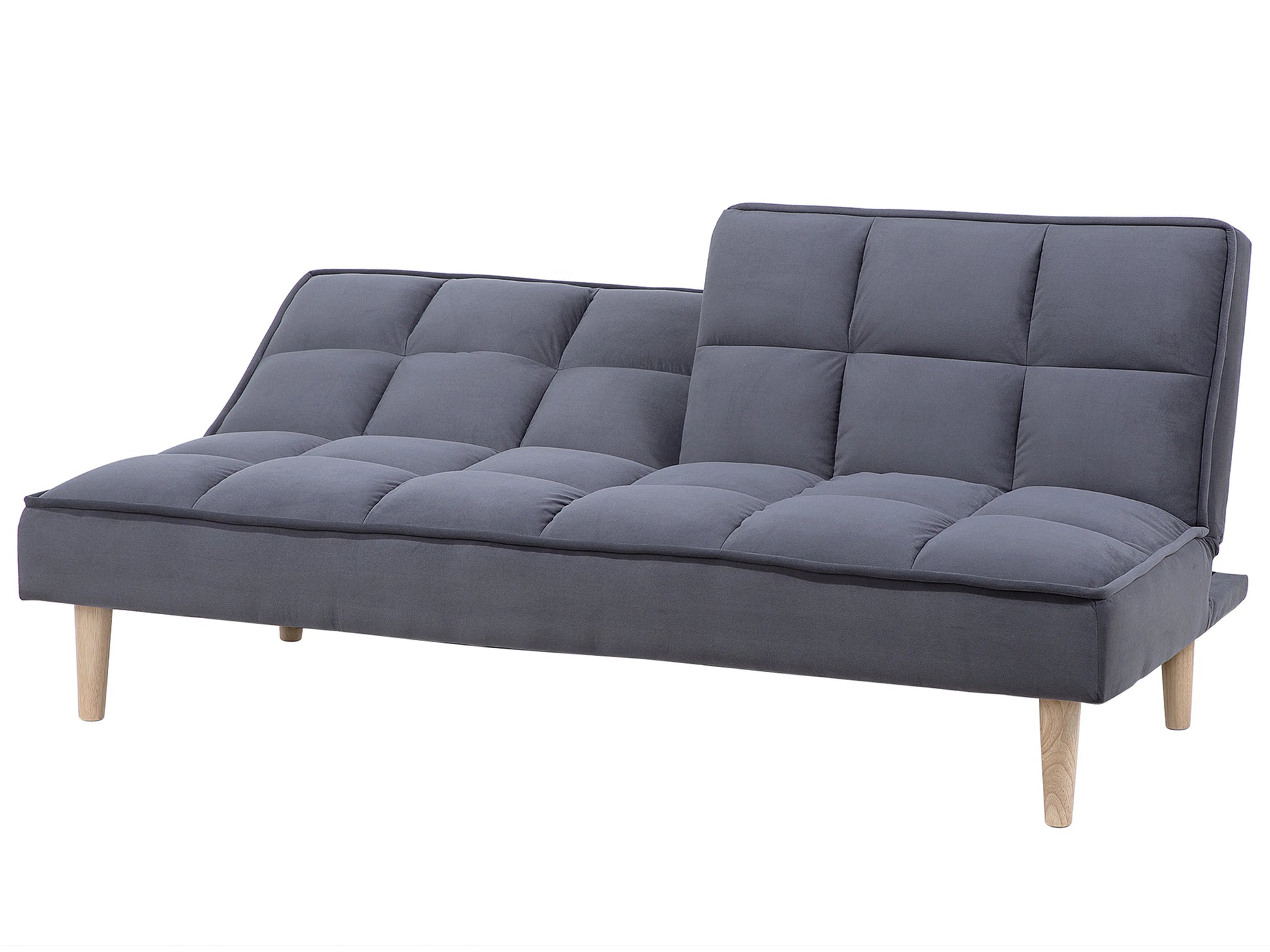  Sofa Bed 3 Seater SILJAN Fabric Dark Grey