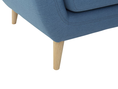  Corner Sofa 3 Seater MOTALA Fabric Blue Left Hand