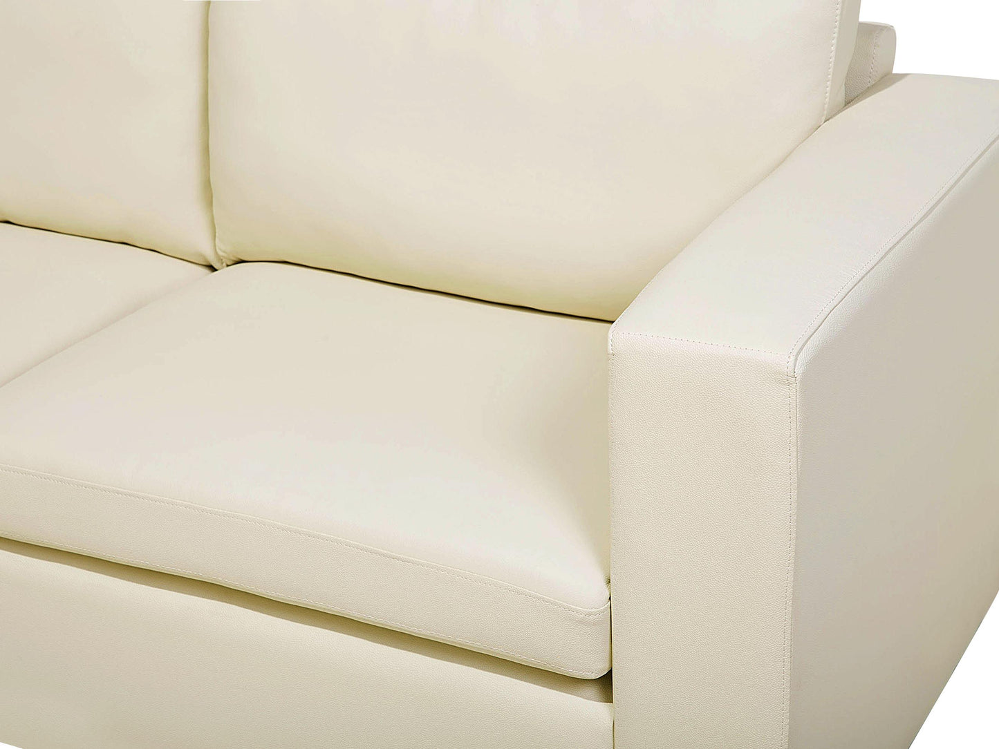  Sofa 2 Seater HELSINKI Leather Light Beige