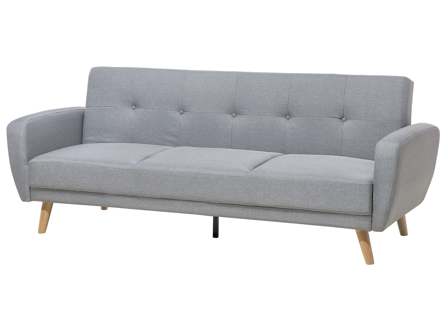  Sofa Bed 3 Seater FLORLI Fabric Light Grey
