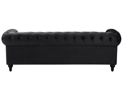  Sofa 3 Seater CHESTERFIELD Velvet Black