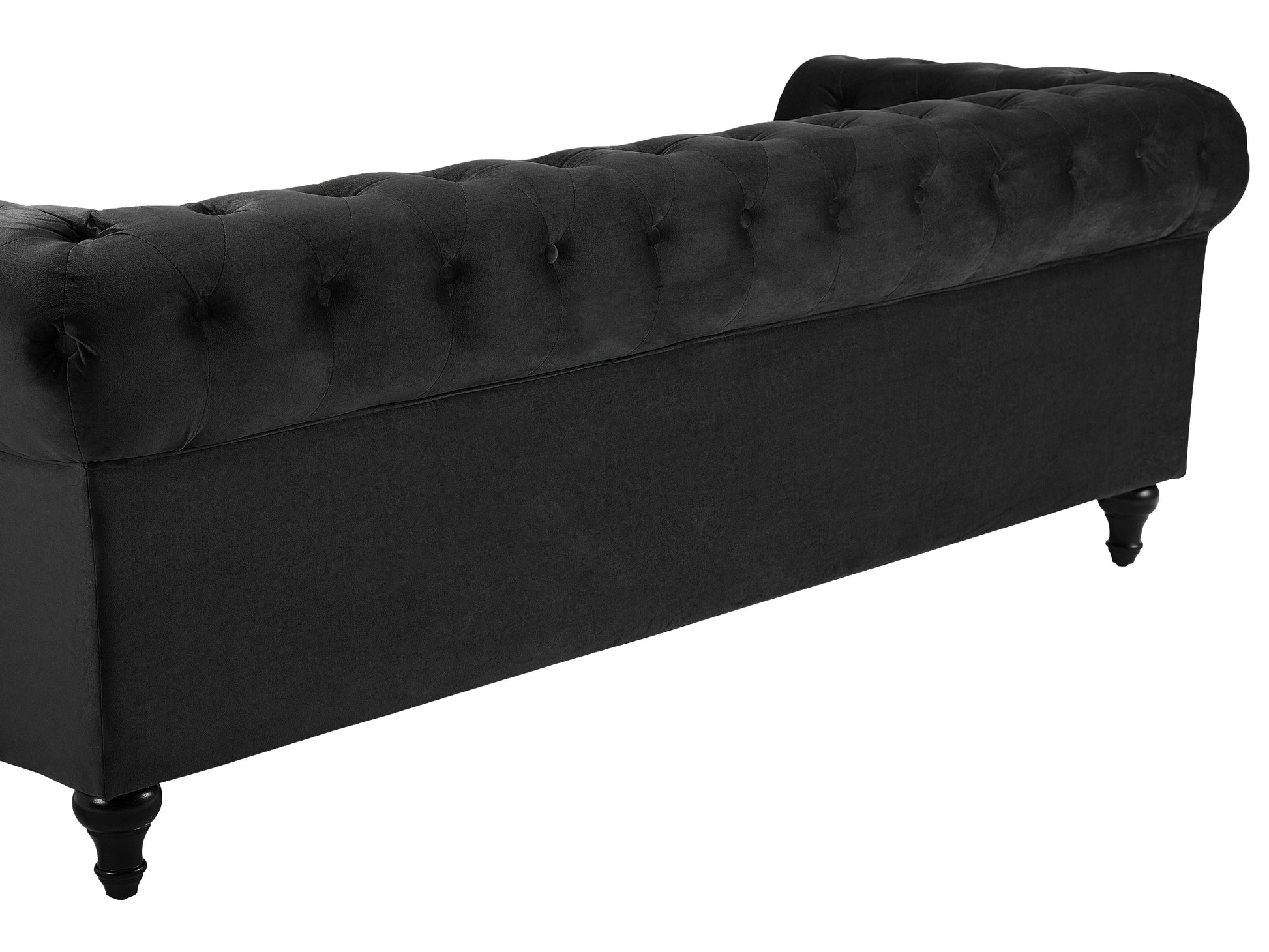  Sofa 3 Seater CHESTERFIELD Velvet Black