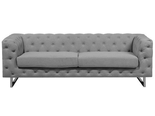  Sofa 3 Seater VISSLAND Fabric Light Grey