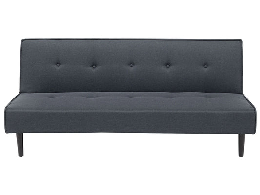  Sofa Bed 3 Seater VISBY Fabric Dark Grey