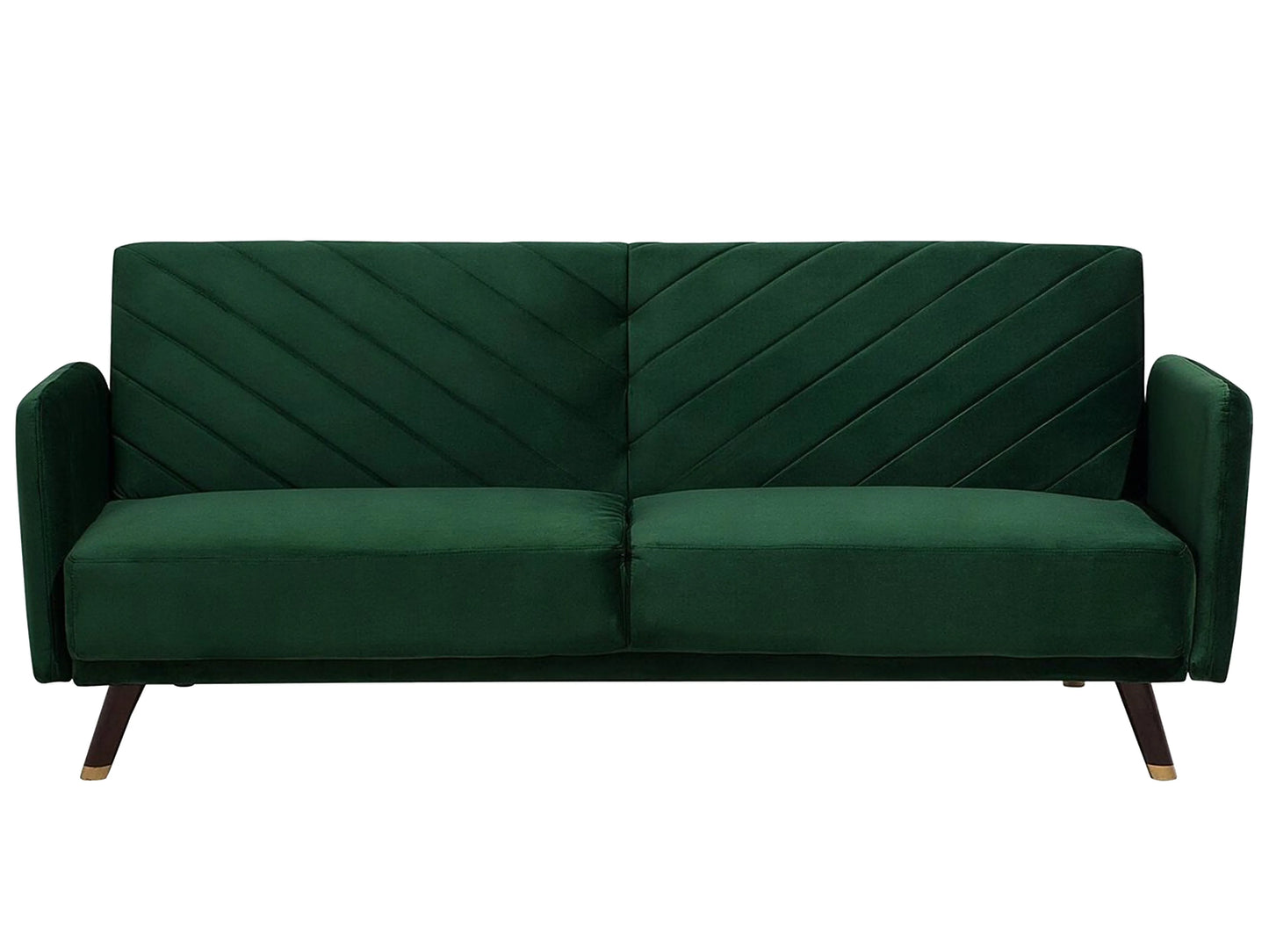  Sofa Bed 3 Seater SENJA Velvet Emerald Green