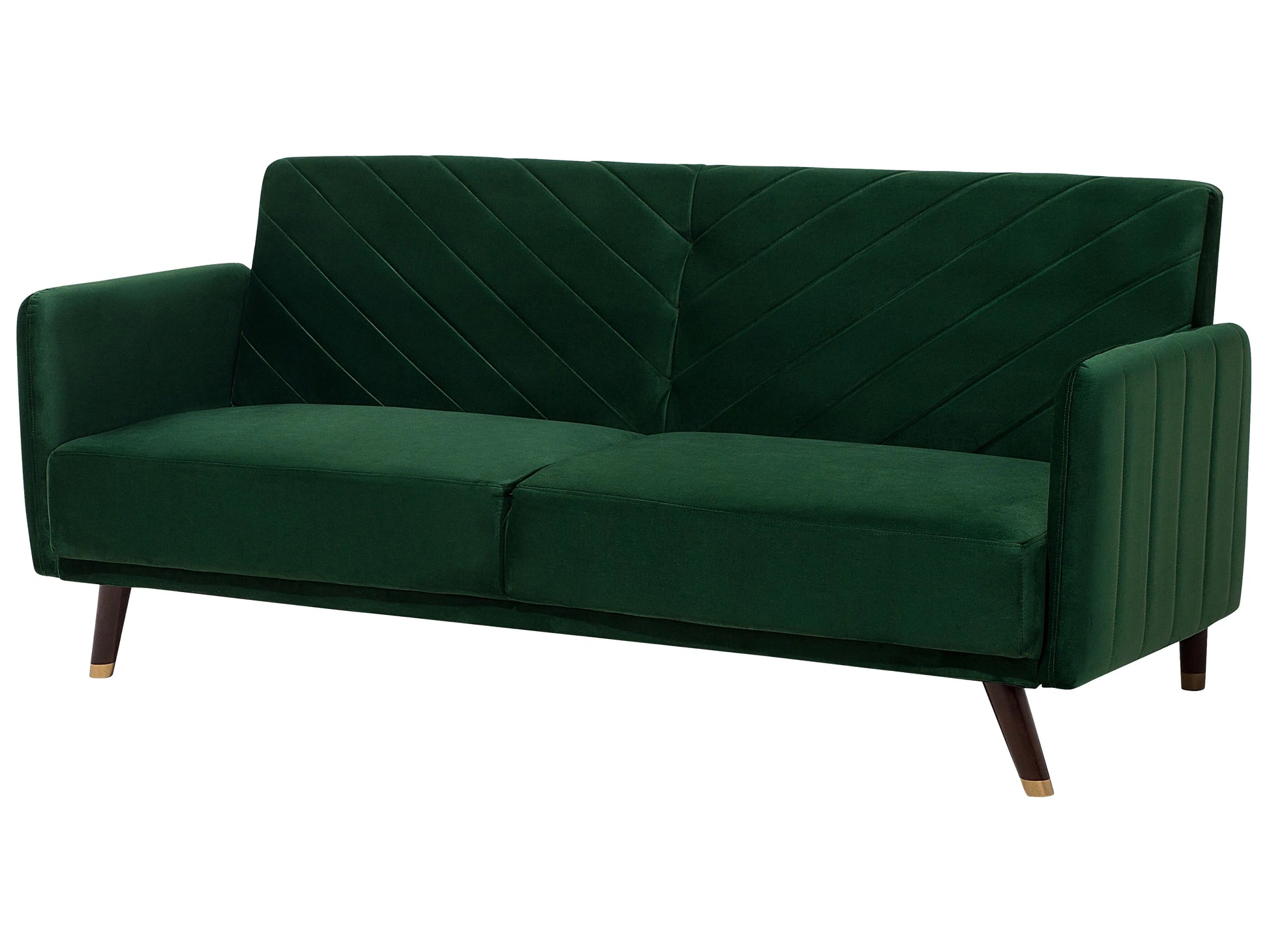  Sofa Bed 3 Seater SENJA Velvet Emerald Green
