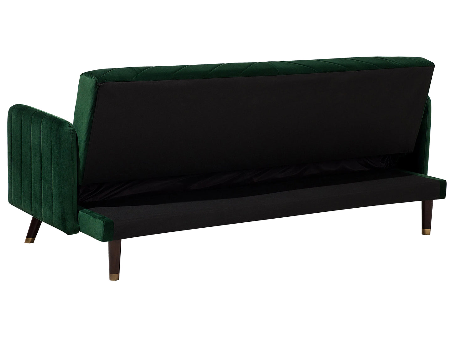  Sofa Bed 3 Seater SENJA Velvet Emerald Green