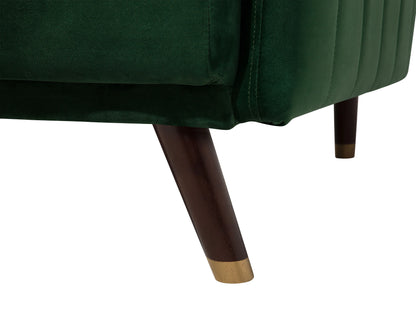  Sofa Bed 3 Seater SENJA Velvet Emerald Green