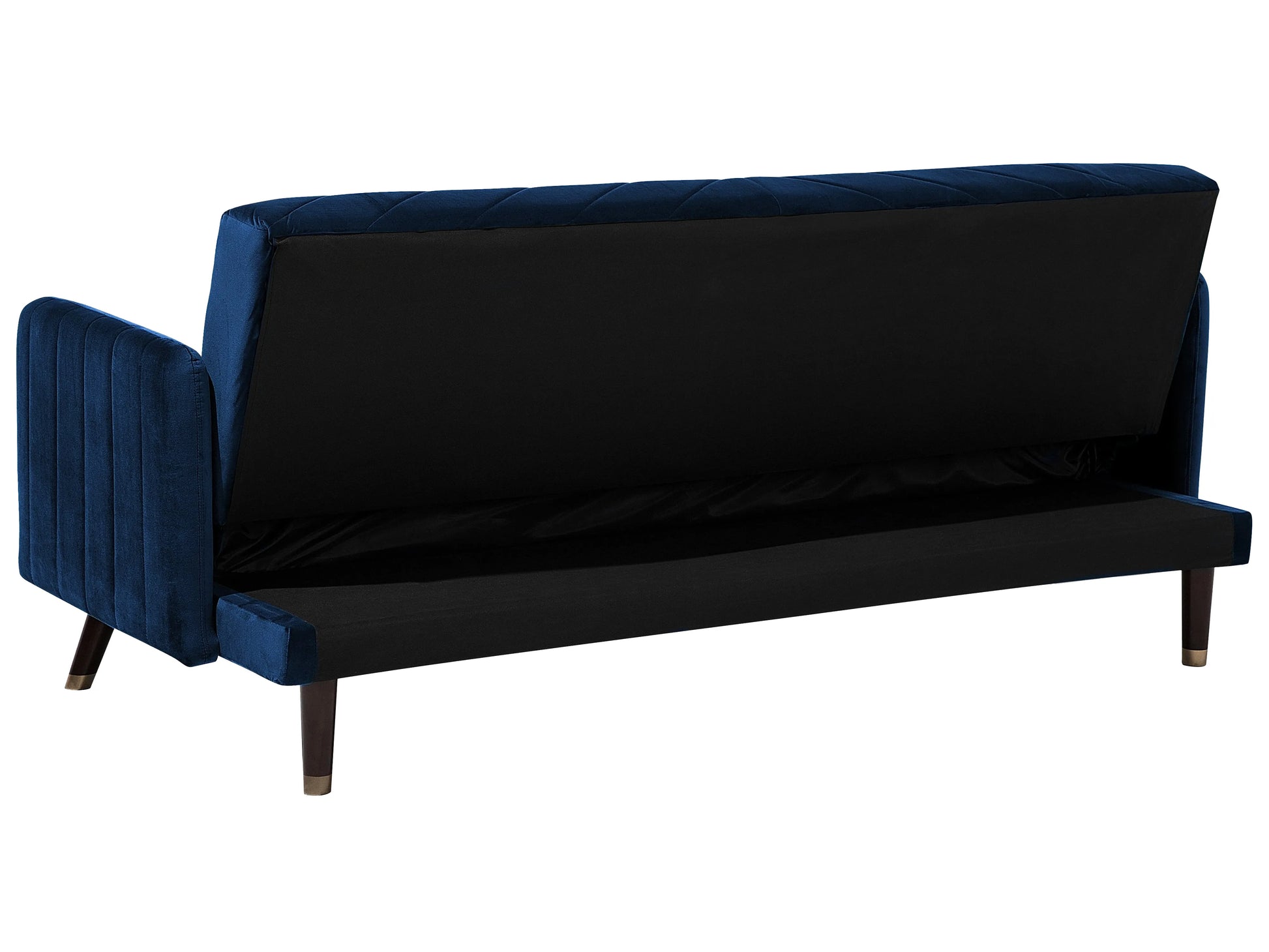  Sofa Bed 3 Seater SENJA Velvet Navy Blue