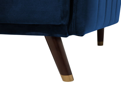  Sofa Bed 3 Seater SENJA Velvet Navy Blue