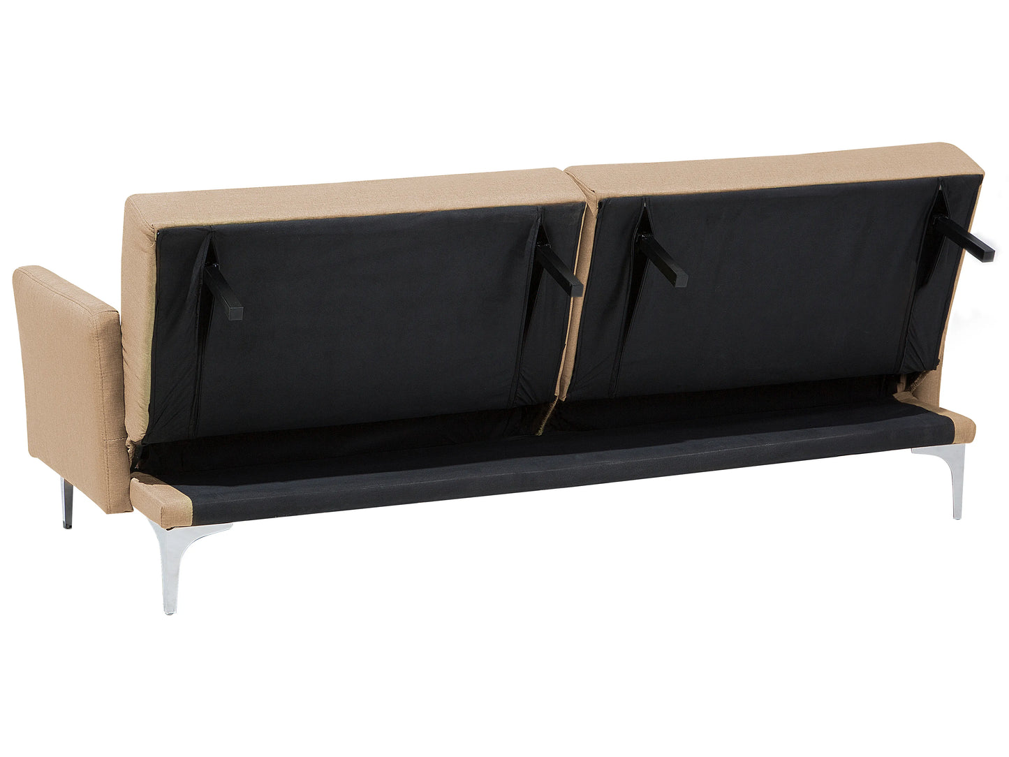  Sofa Bed 3 Seater LUCAN Fabric Sand Beige