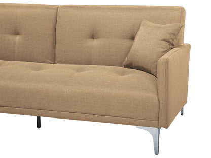  Sofa Bed 3 Seater LUCAN Fabric Sand Beige