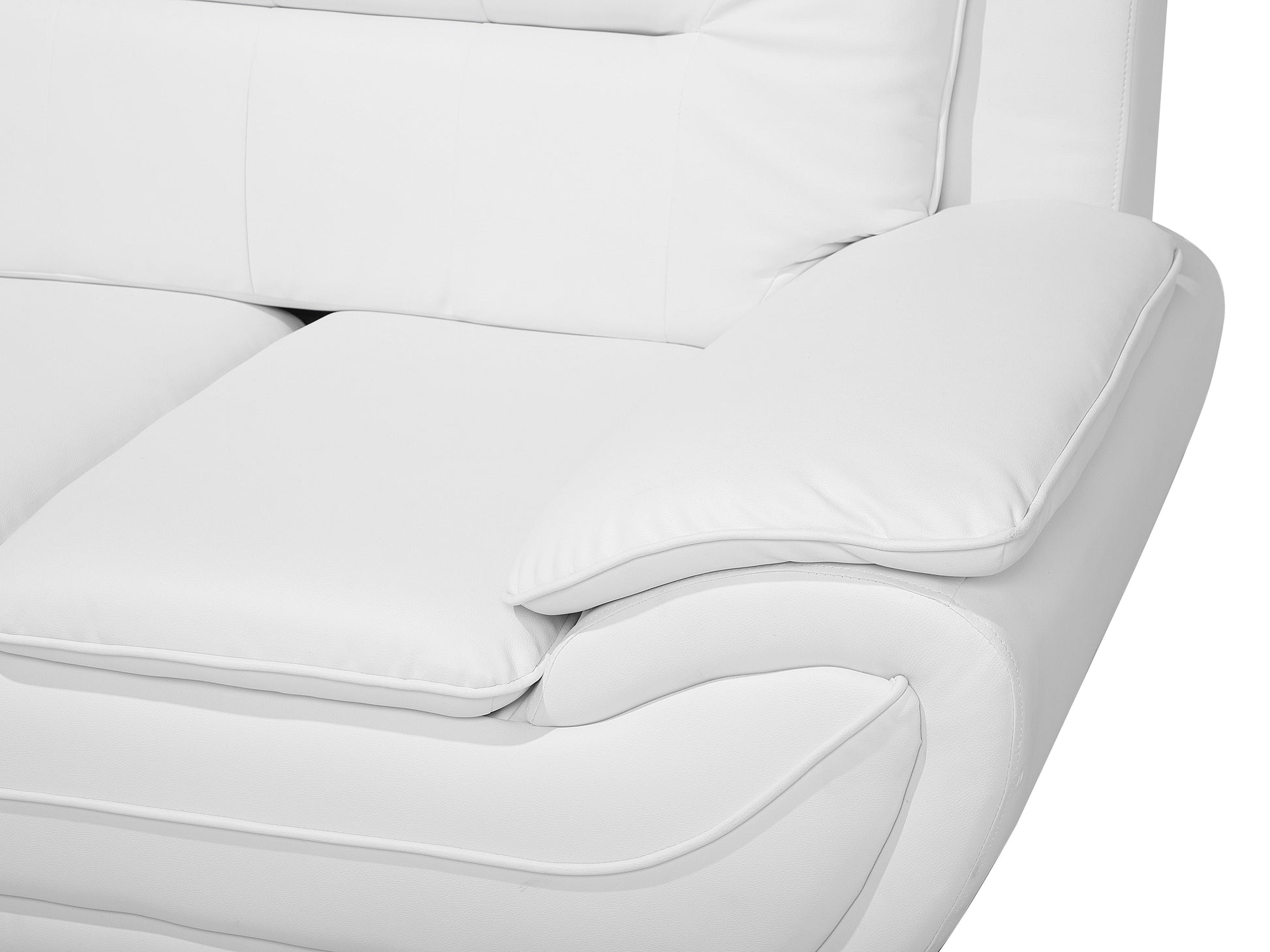  Sofa 3 Seater LEIRA Faux Leather White