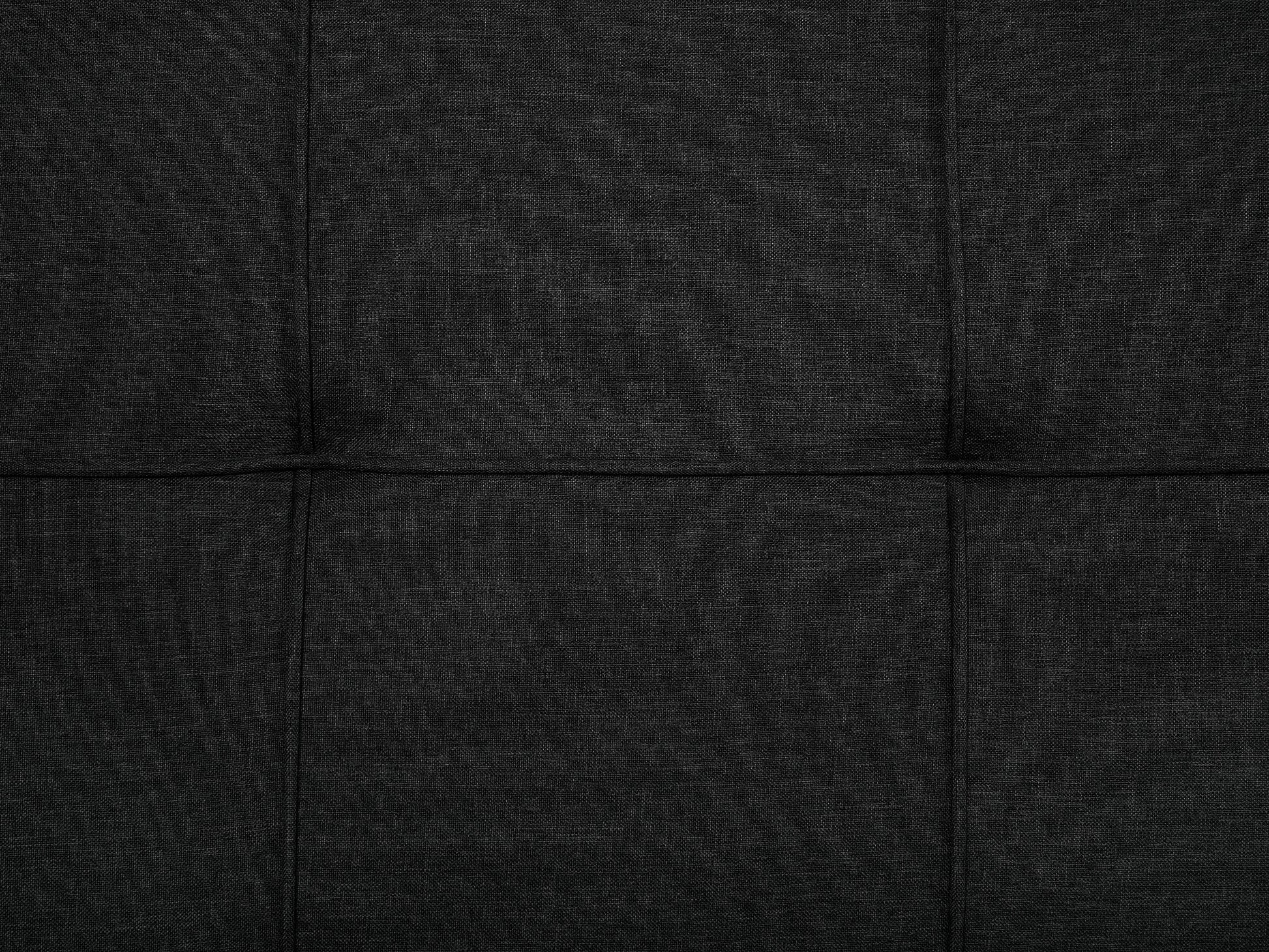  Sofa Bed 3 Seater GLOMMA Fabric Black