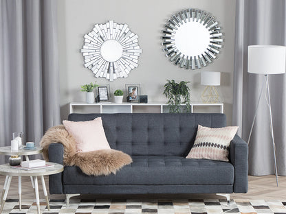  Sofa Bed 3 Seater ABERDEEN Fabric Dark Grey