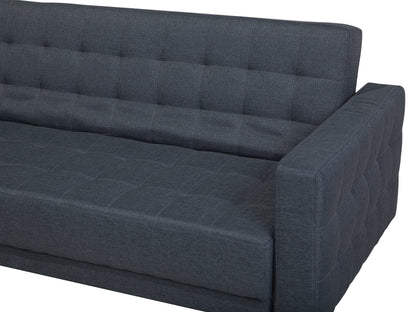  Sofa Bed 3 Seater ABERDEEN Fabric Dark Grey