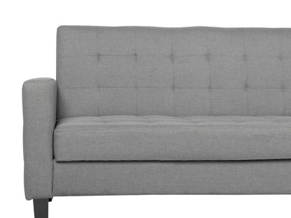  Sofa Bed 3 Seater VEHKOO Fabric Light Grey