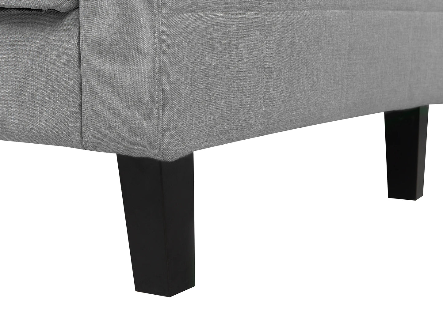  Sofa Bed 3 Seater VEHKOO Fabric Light Grey