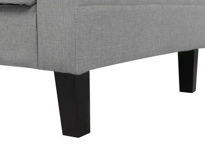  Sofa Bed 3 Seater VEHKOO Fabric Light Grey