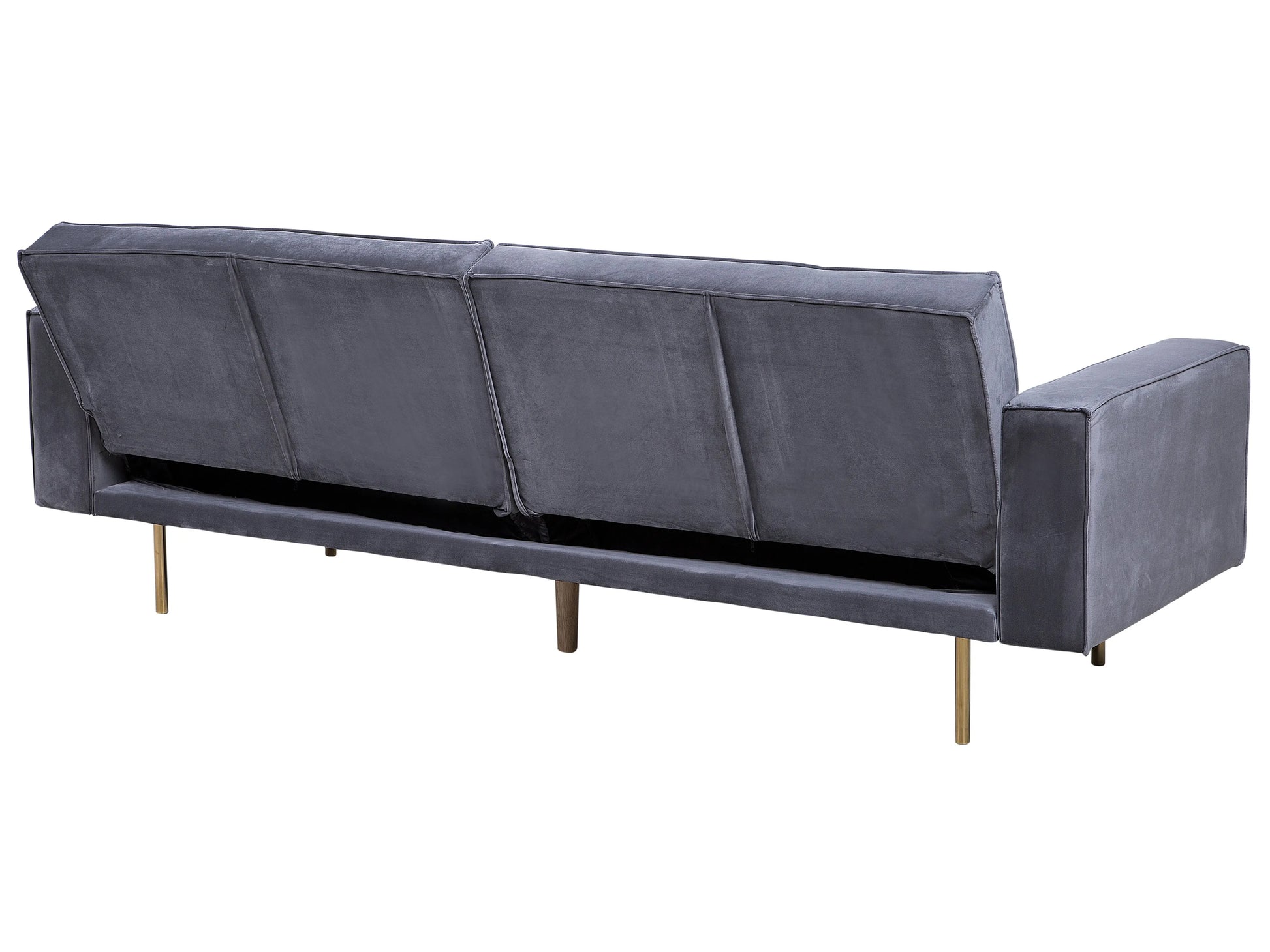  Sofa Bed 3 Seater VISNES Velvet Grey