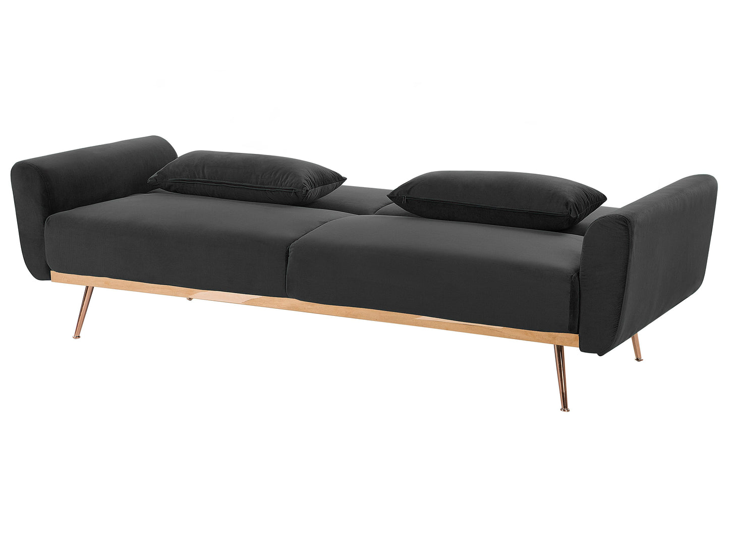  Sofa Bed 3 Seater EINA Velvet Black