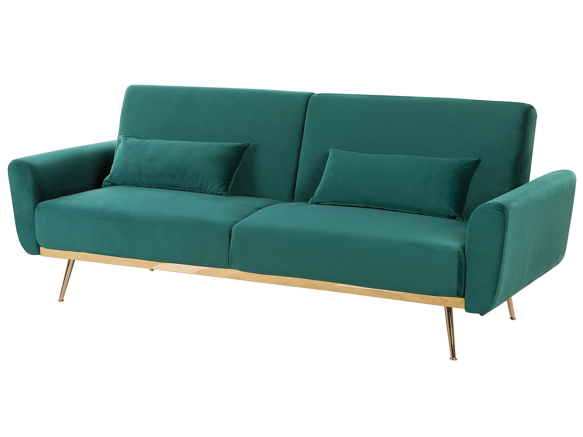  Sofa Bed 3 Seater EINA Velvet Emerald Green