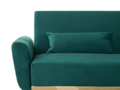  Sofa Bed 3 Seater EINA Velvet Emerald Green