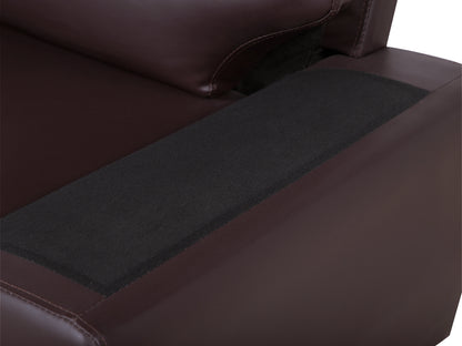  Sofa 3 Seater VOGAR Faux Leather Dark Brown