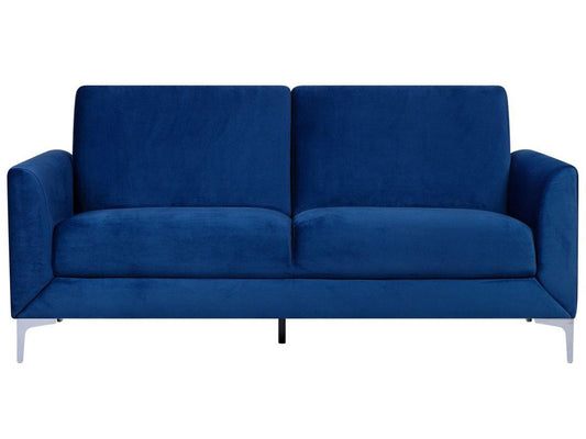 Sofa 3 Seater FENES Velvet Navy Blue