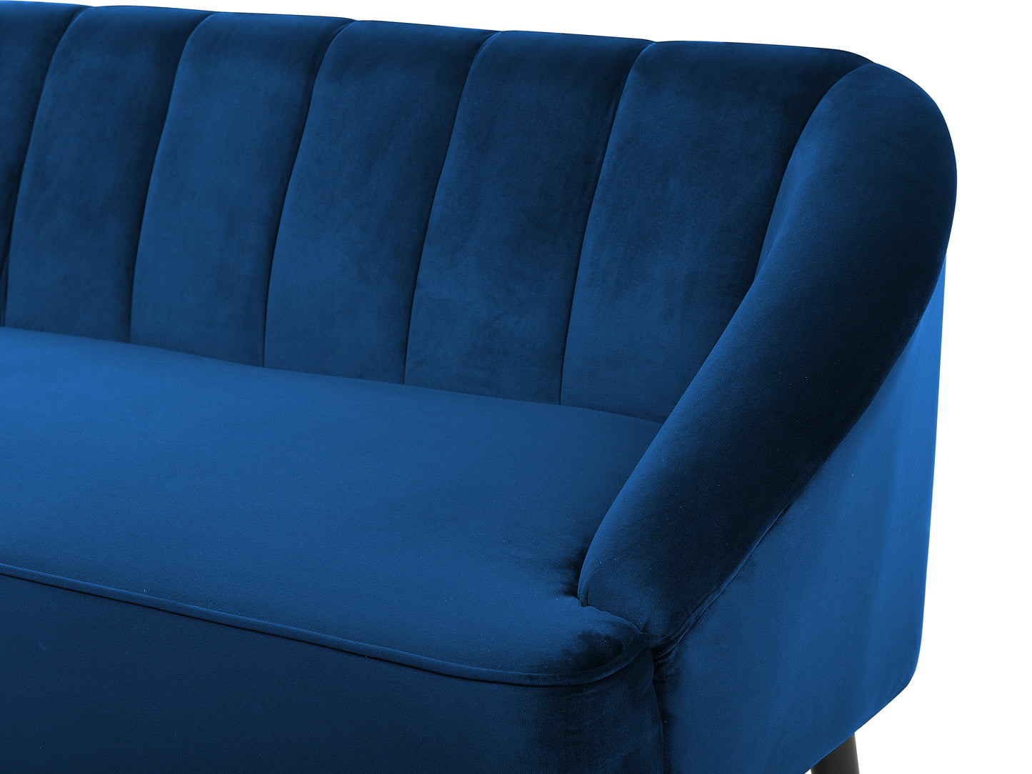  Sofa 3 Seater ALSVAG Velvet Navy Blue
