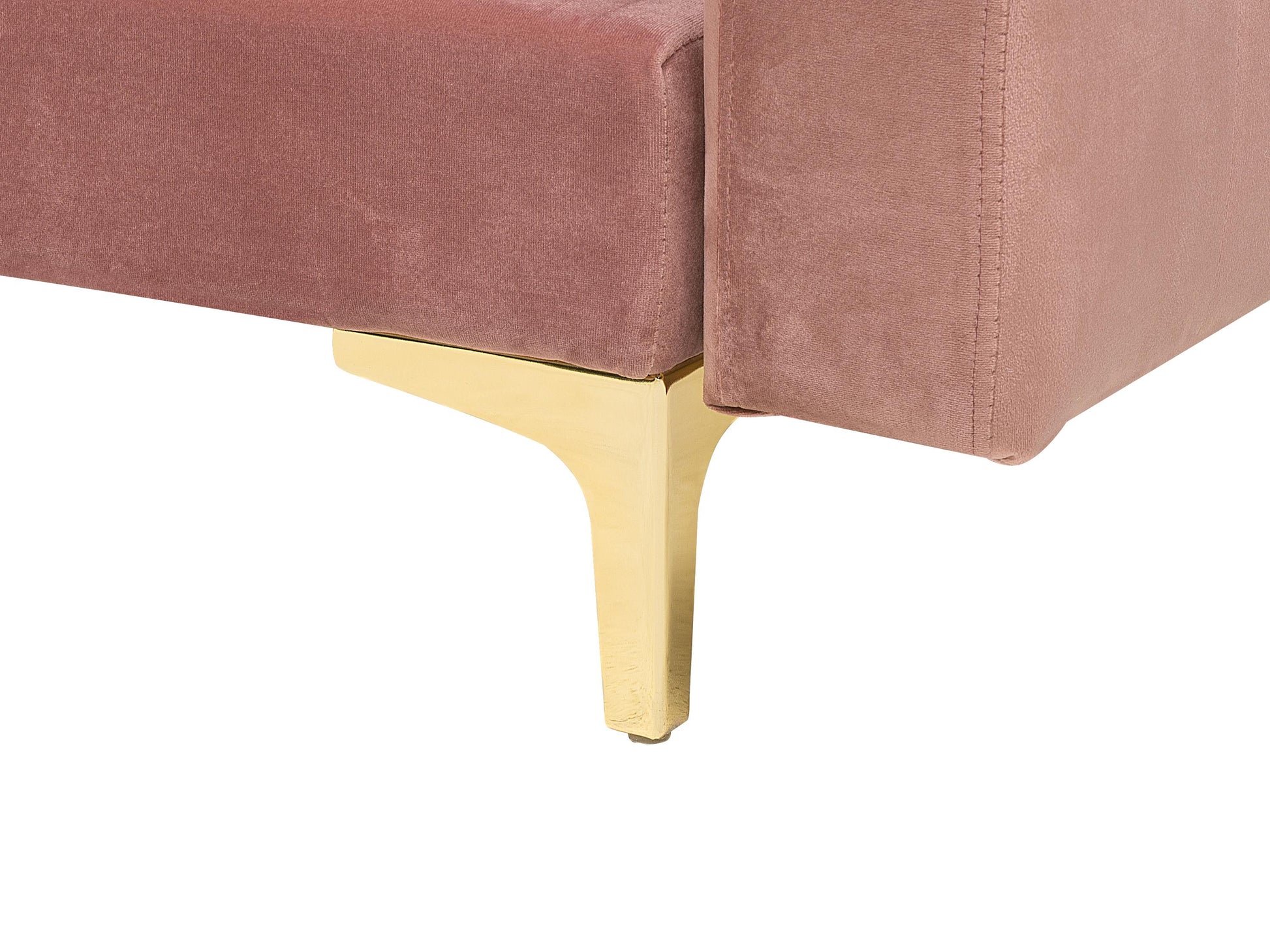  Modular Corner Sofa Bed 4 Seater ABERDEEN Velvet Pink Left Hand