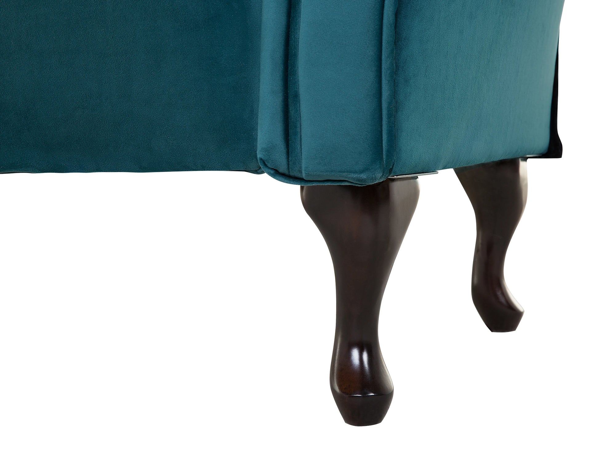  Left-Hand Chaise Lounge LATTES Velvet Teal