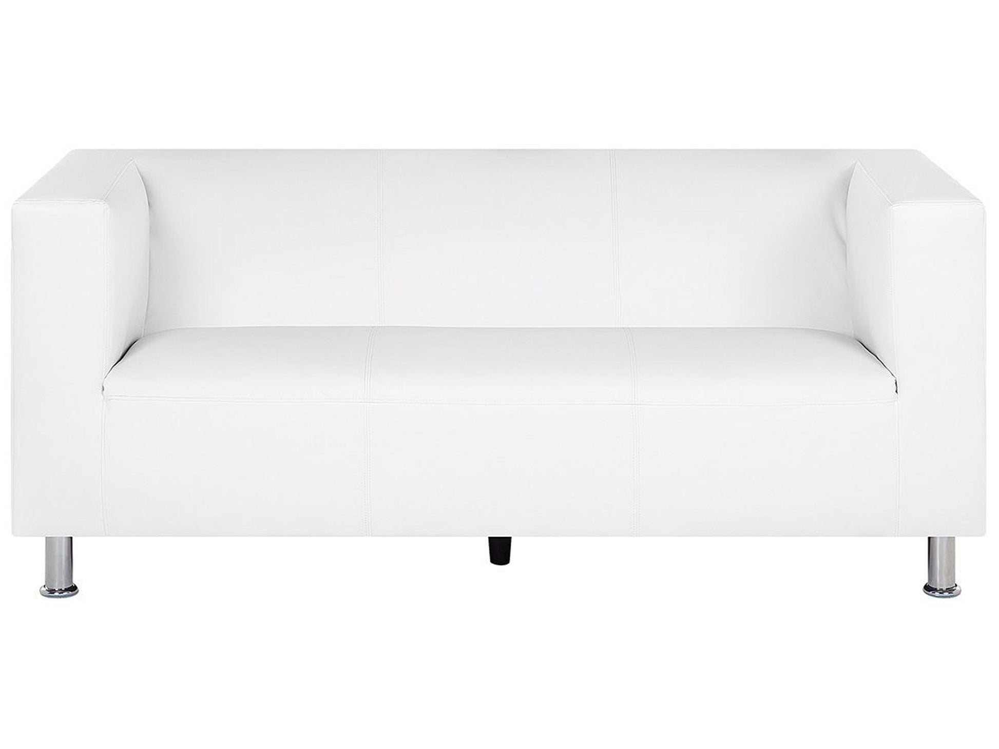  Sofa 3 Seater FLORO Faux Leather White
