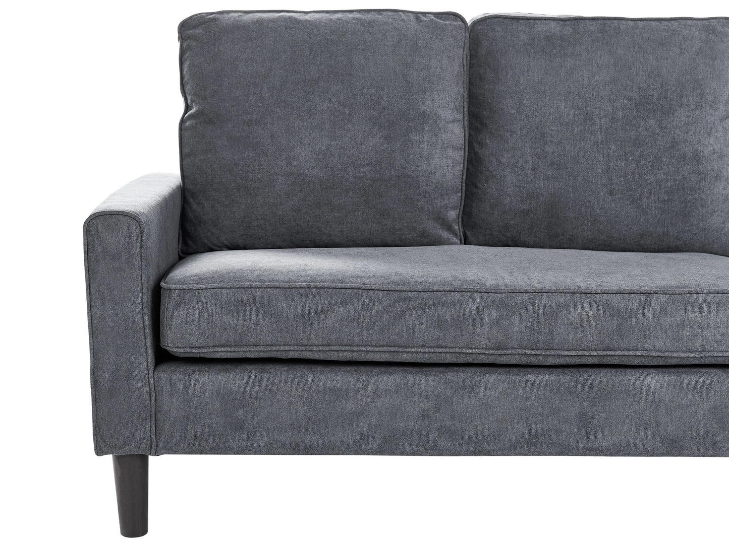  Sofa 3 Seater AVESTA Fabric Dark Grey With Ottoman