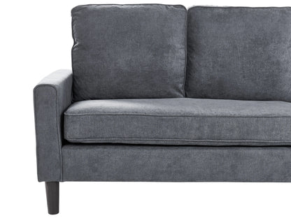  Sofa 3 Seater AVESTA Fabric Dark Grey With Ottoman