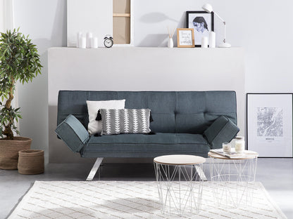  Sofa Bed 3 Seater BRISTOL Fabric Dark Blue